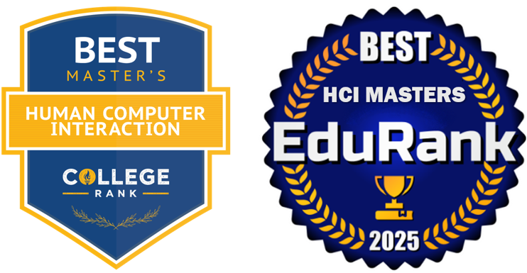 HCIM rankings badges from College Rank and EduRank